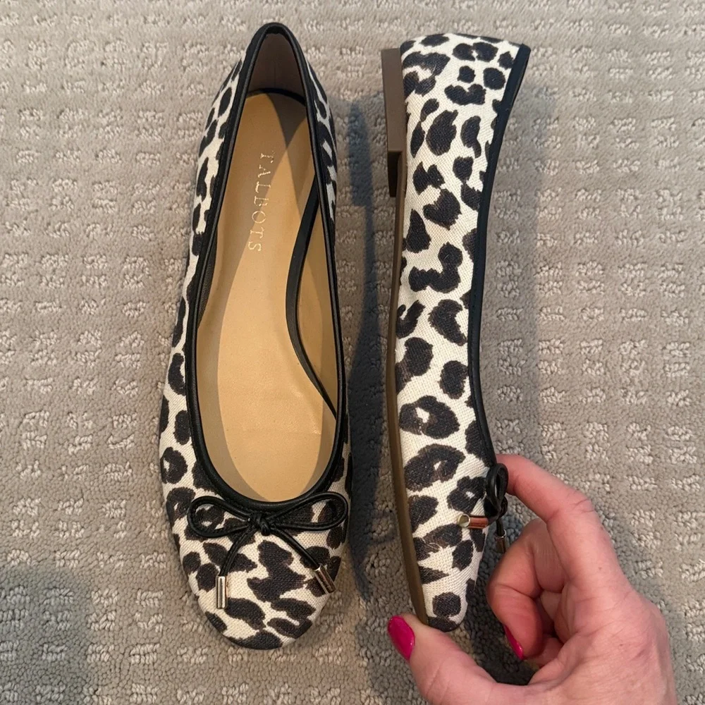 Talbots Animal Print Ballet Flats 7.5 - Picture 2 of 4